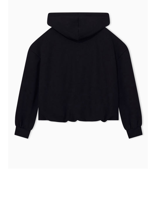 Armani Exchange Felpa Cappuccio Donna Nero