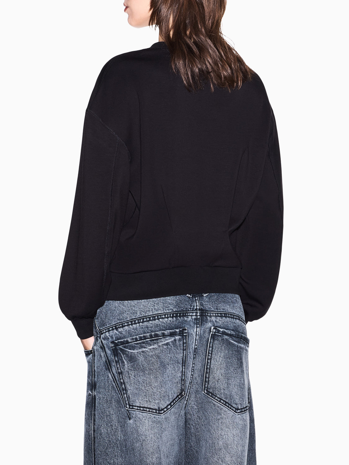 Armani Exchange Felpa Girocollo Donna Nero