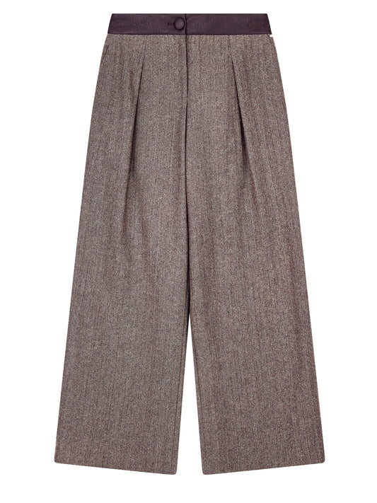 Armani Exchange Pantalone a Zampa Donna Beige scuro