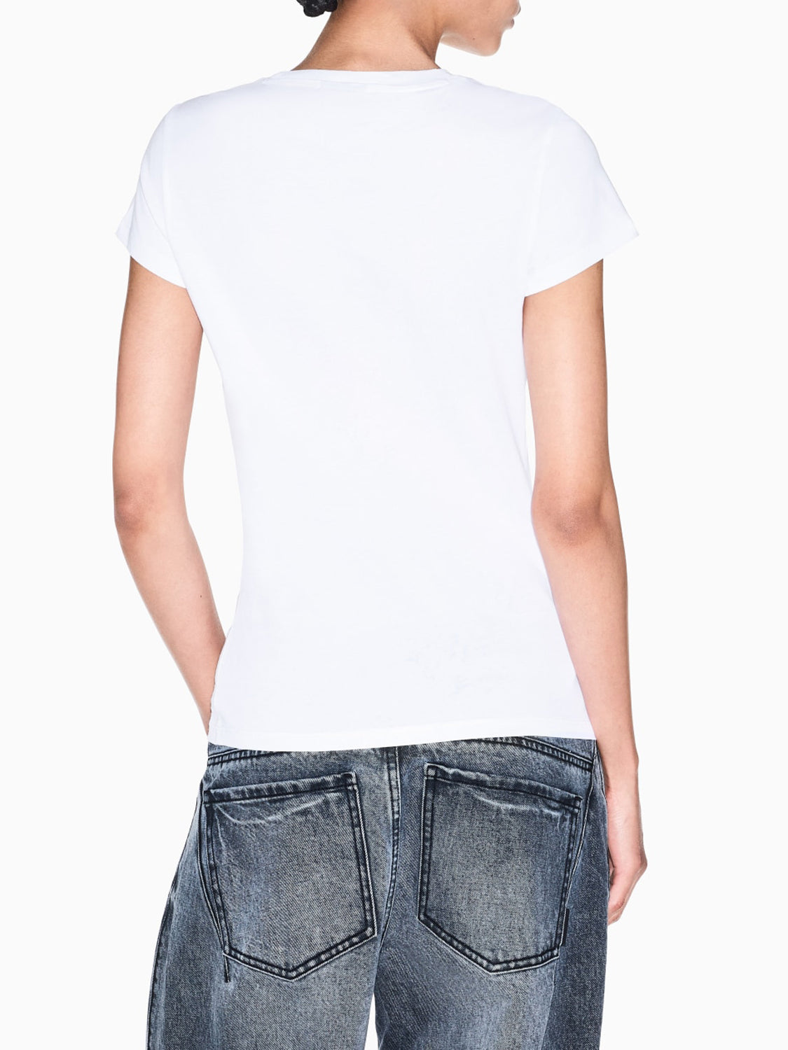 Armani Exchange T-shirt Donna Bianco ottico