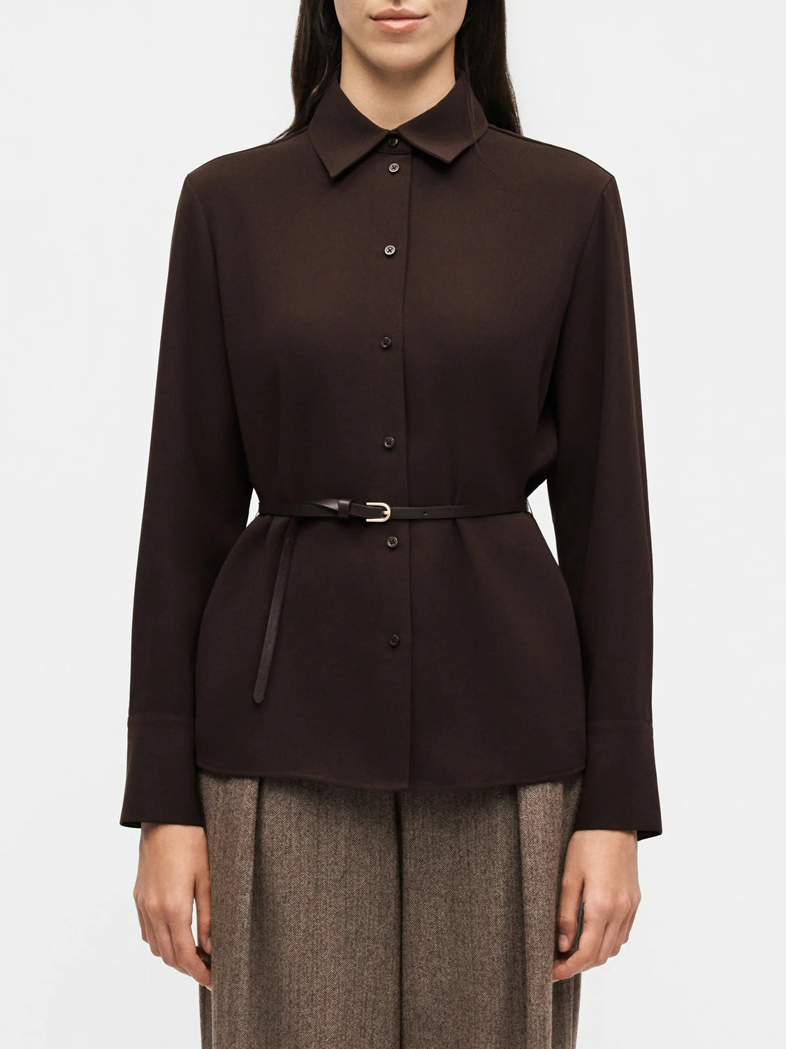 Armani Exchange Camicia Donna Marrone