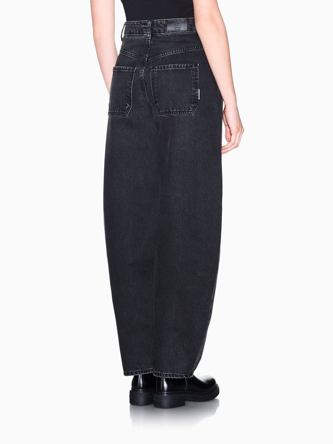 Armani Exchange Jeans Largo Donna Nero