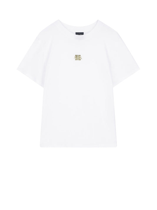 Armani Exchange T-shirt Donna Bianco ottico