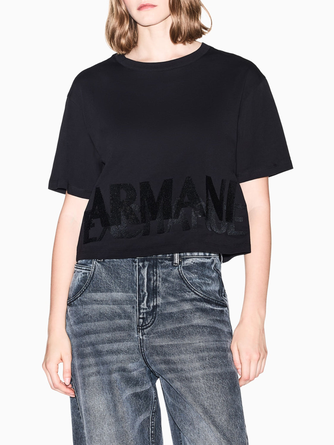 Armani Exchange T-shirt Donna Nero