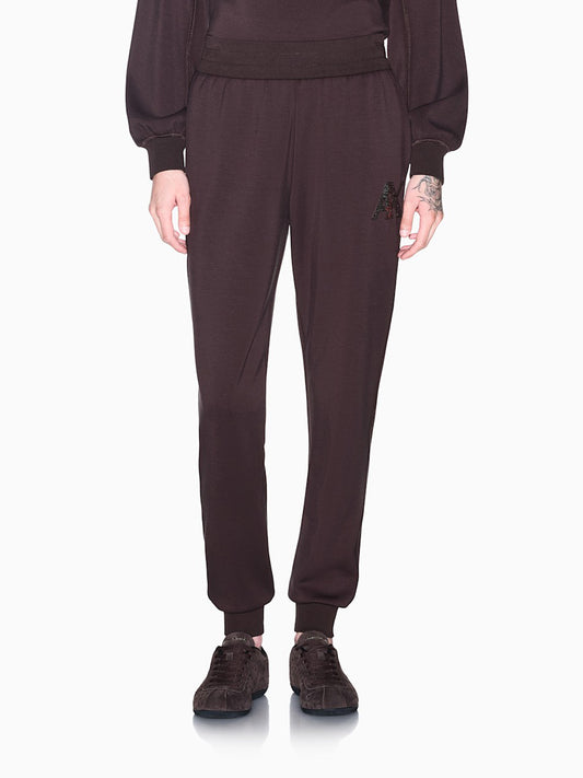 Armani Exchange Pantalone Tuta Donna Marrone