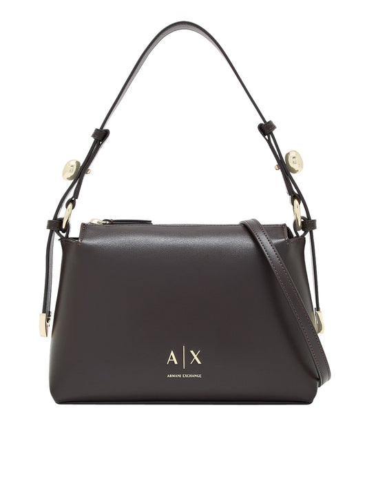 Armani Exchange Borsa a Spalla Donna Marrone