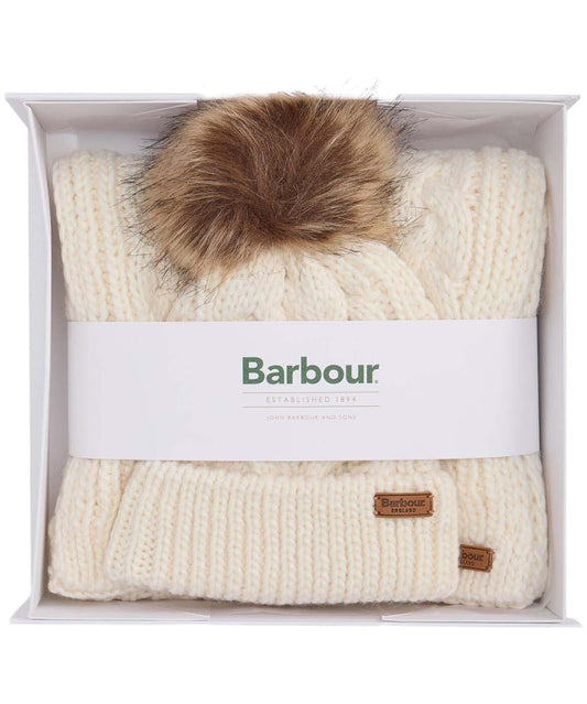 Barbour Sciarpa Donna Penshaw Crema