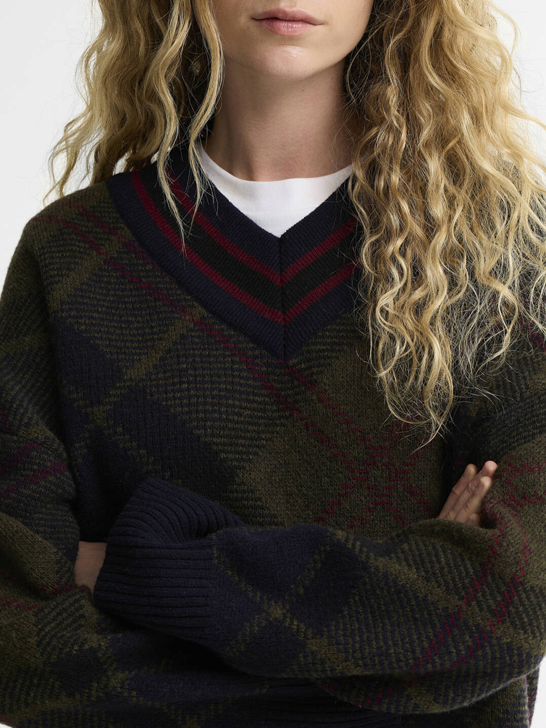 Barbour Maglione Donna Shae Classic Tartan