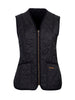 barbour gilet imbottito donna fleece betty nero 5320837