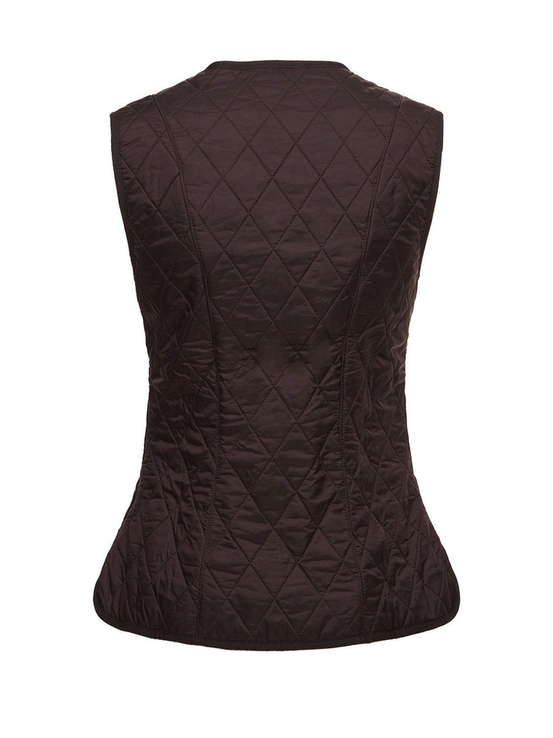 Barbour Gilet Imbottito Donna Fleece Betty Marrone scuro