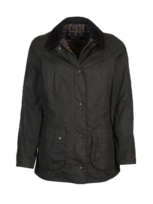 Barbour Giacca Cerata Donna Classic Beadnell Olive