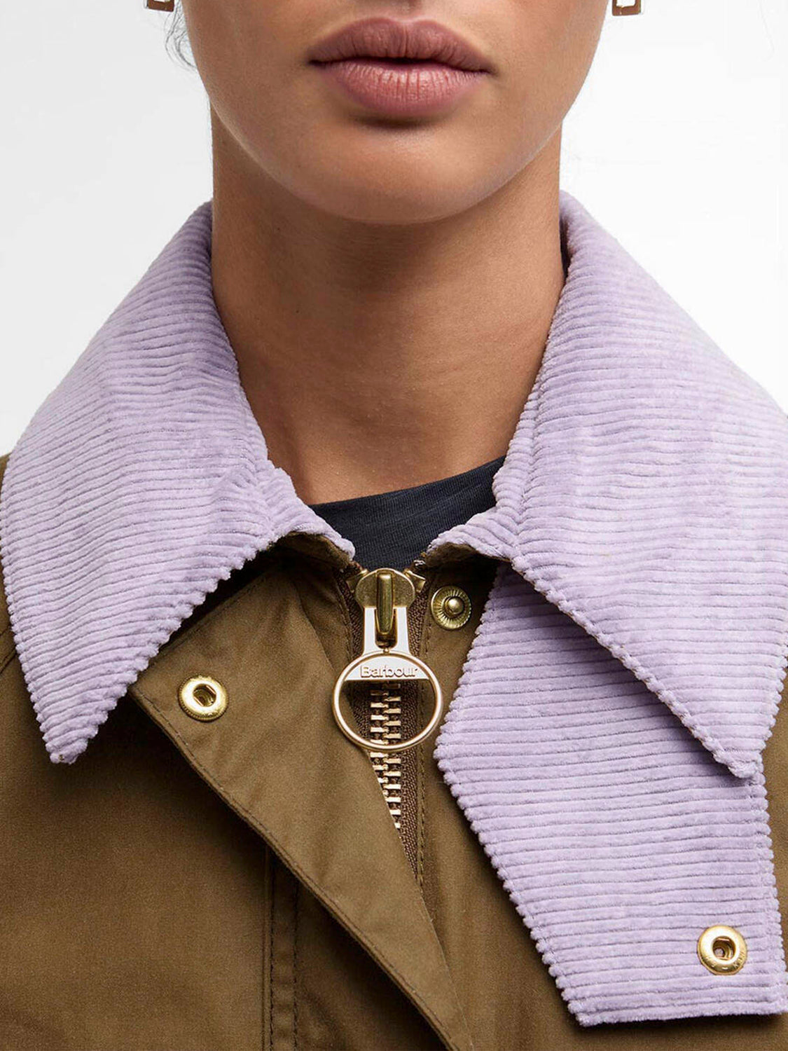 Barbour Giacca Leggera Donna Cropped Beadnell Sage