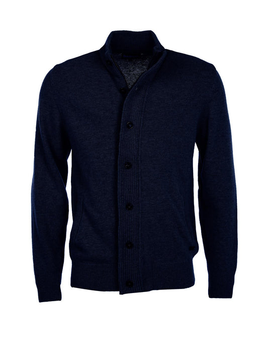 Barbour Cardigan Uomo Essential Navy