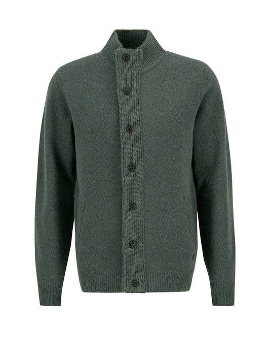 Barbour Cardigan Uomo Essential Olive