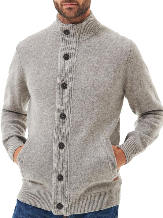 Barbour Cardigan Uomo Essential Stone