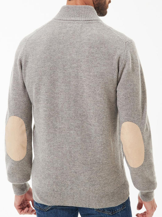Barbour Cardigan Uomo Essential Stone