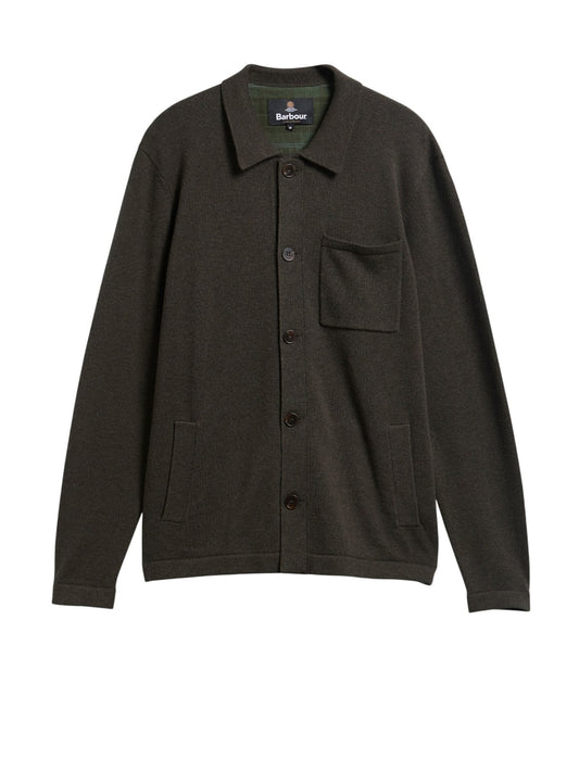 Barbour Cardigan Uomo Bellam Olive