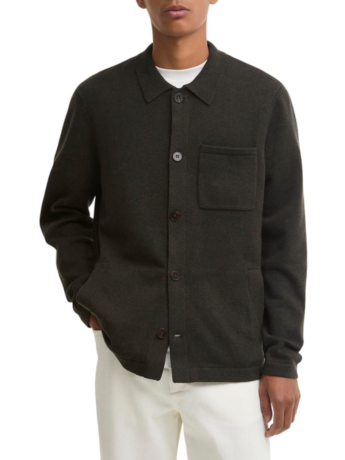 Barbour Cardigan Uomo Bellam Olive