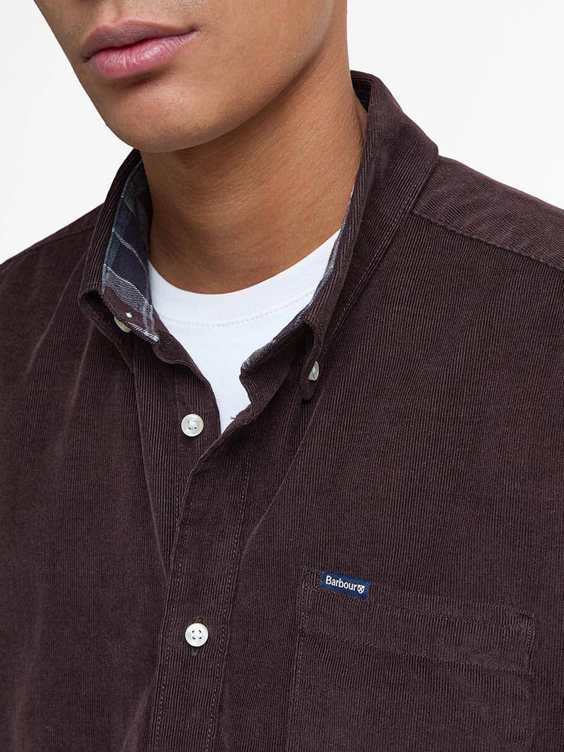 Barbour Camicia Uomo Ramsey Marrone