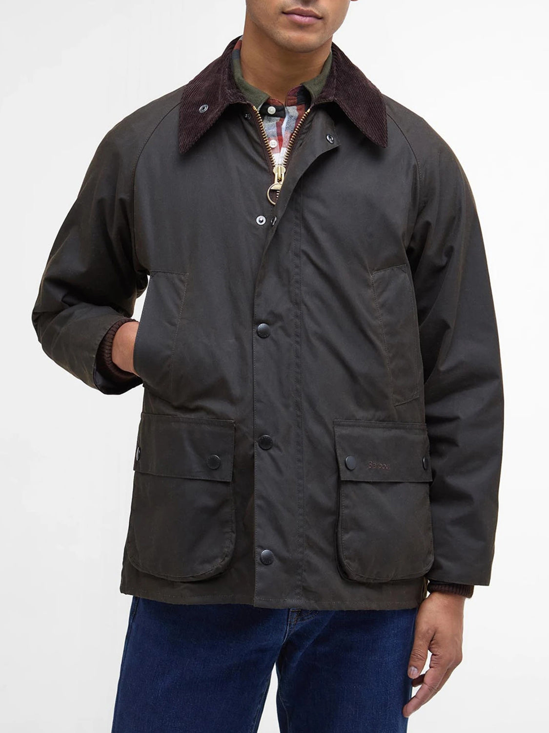 Barbour Giacca Cerata Uomo Classic Bedale Olive