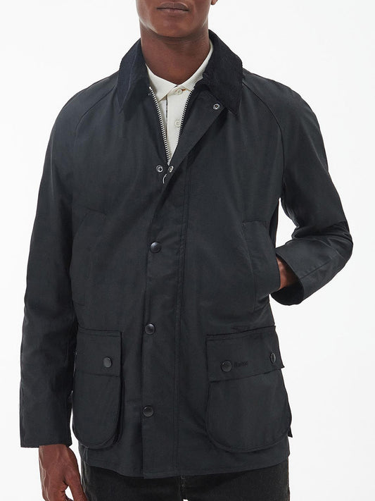 Barbour Giacca Cerata Uomo Ashby Nero
