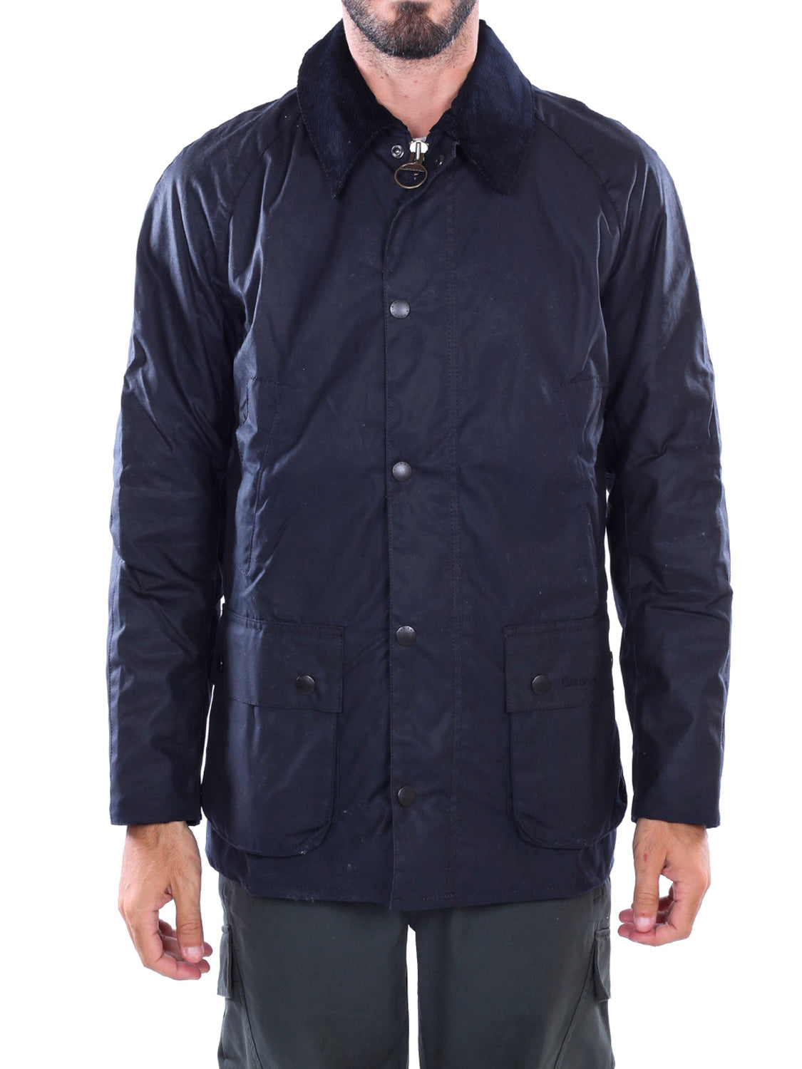 Barbour Giacca Cerata Uomo Ashby Navy