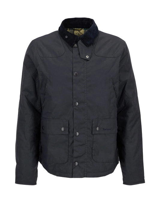 Barbour Giacca Cerata Uomo Reelin Navy