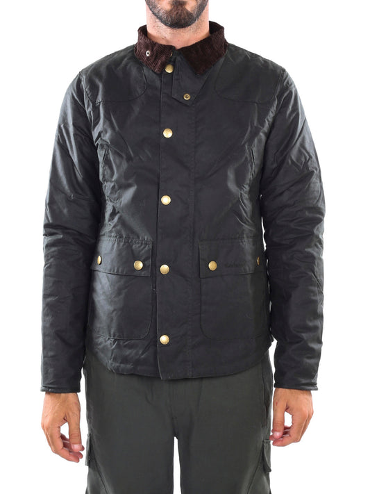 Barbour Giacca Cerata Uomo Reelin Sage