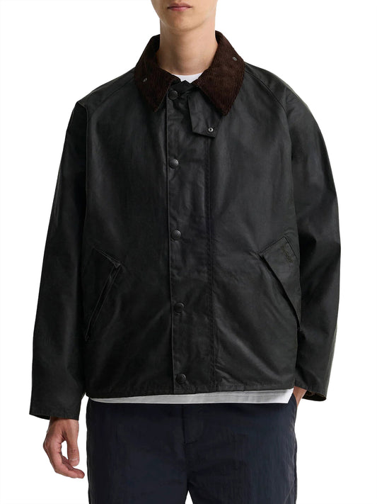 Barbour Giacca Cerata Uomo Os Transport Sage
