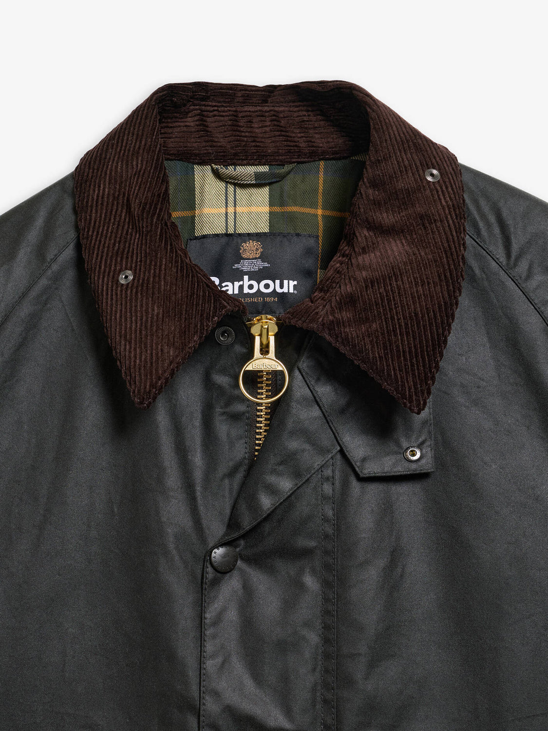 Barbour Giacca Cerata Uomo Os Transport Sage