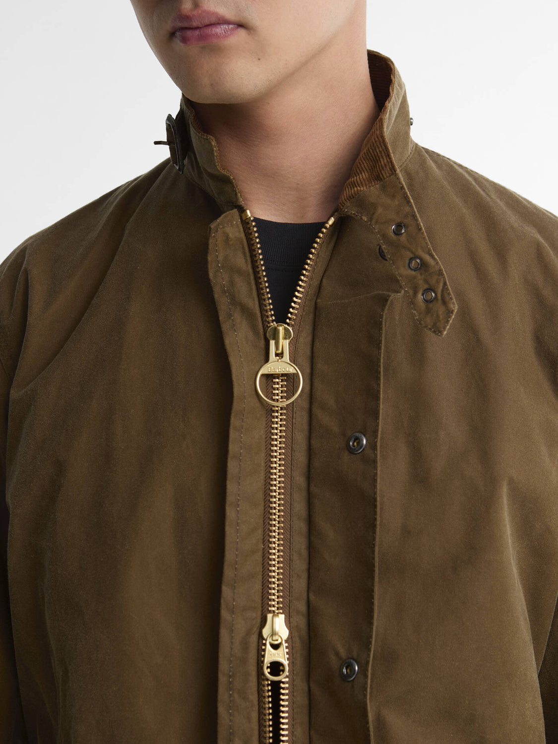 Barbour Giubbotto Leggero Uomo Ursula Wax Jacket Beige