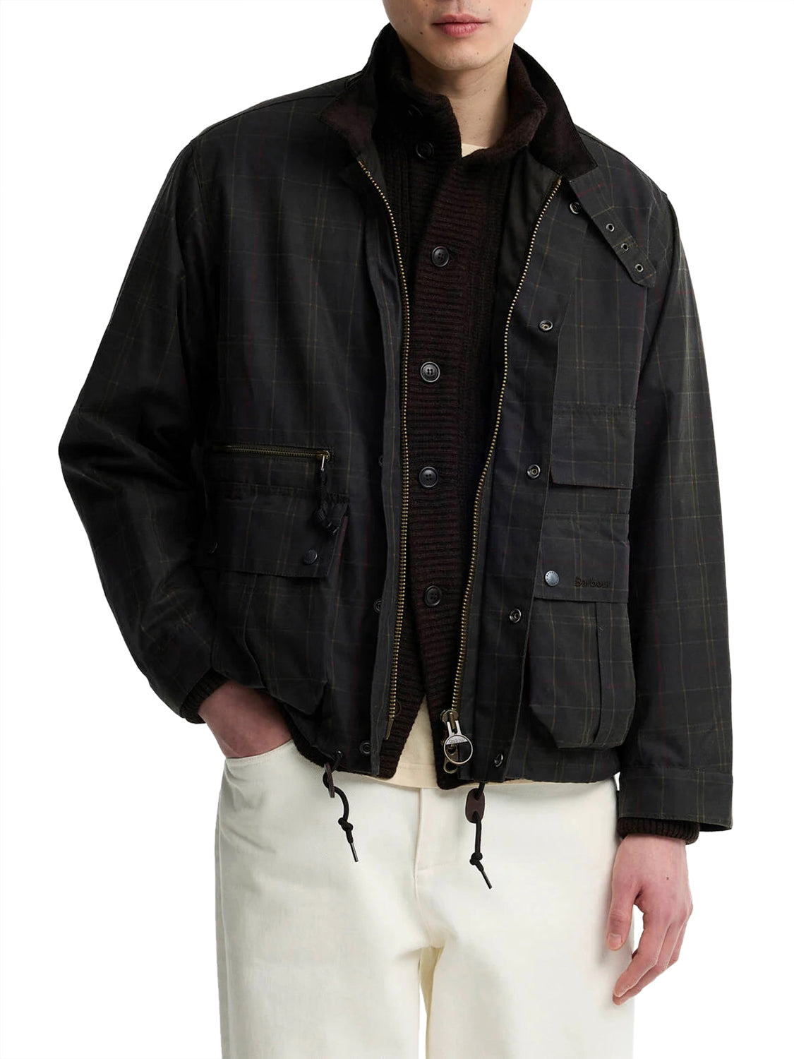 Barbour Giubbotto Leggero Uomo Ursula Classic Tartan