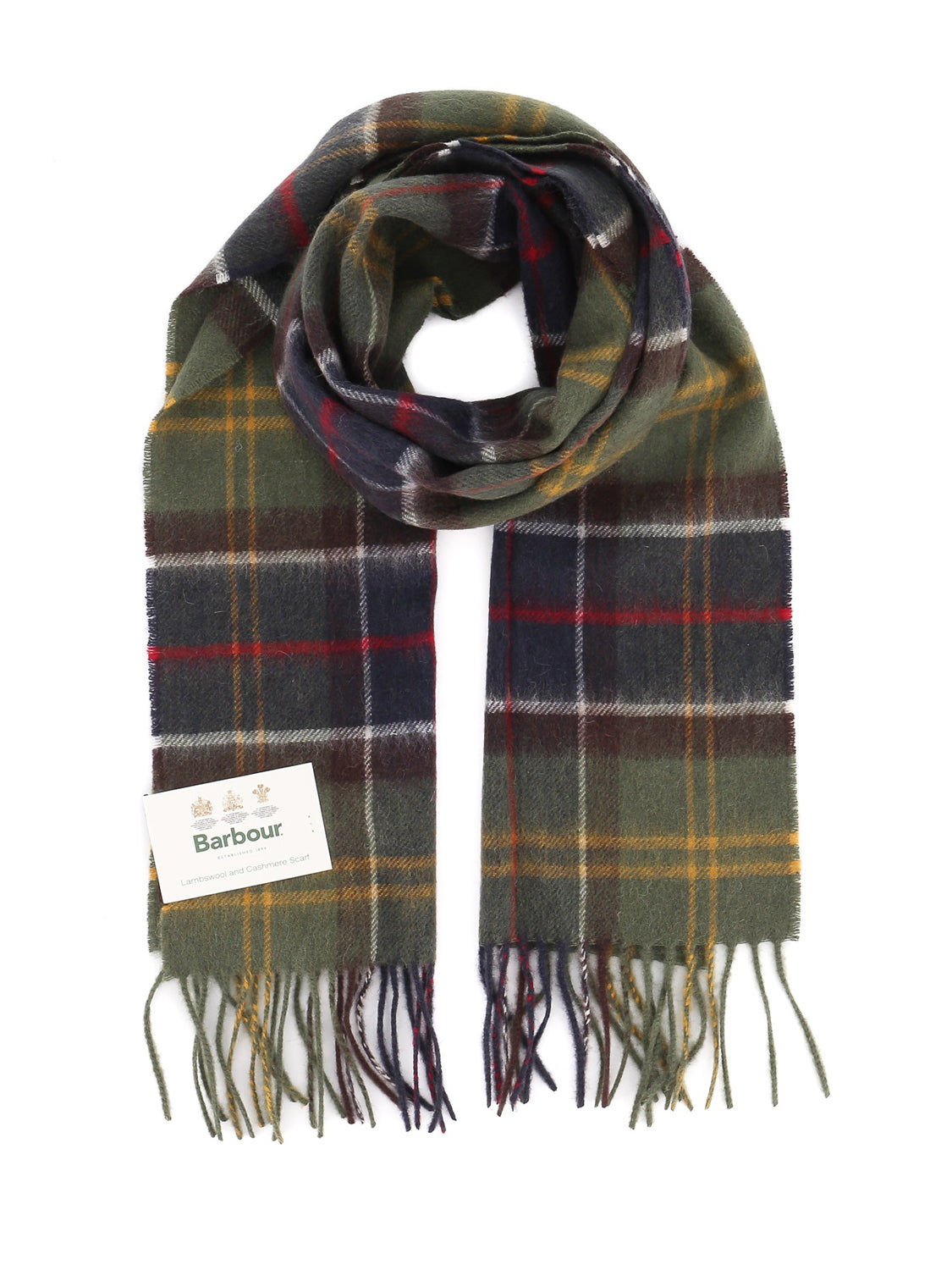 Barbour Sciarpa Uomo Tartan Lambswool Classic Tartan