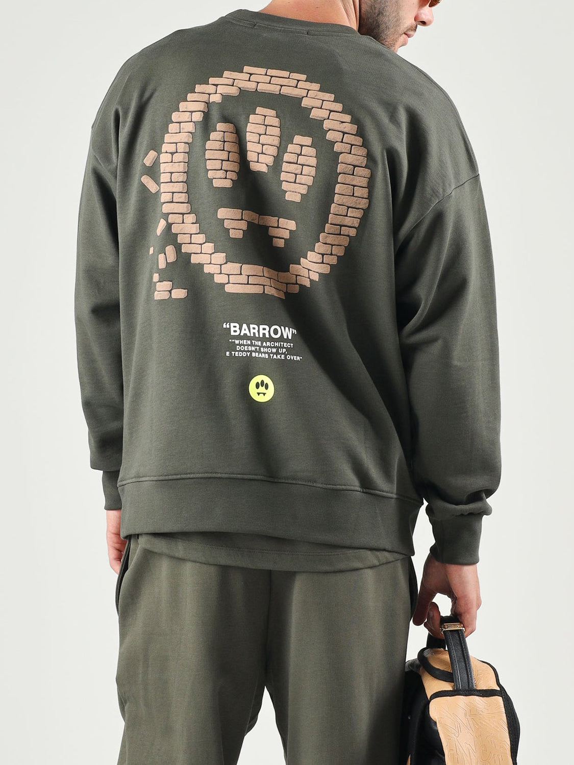 Barrow Felpa Girocollo Unisex Verde militare