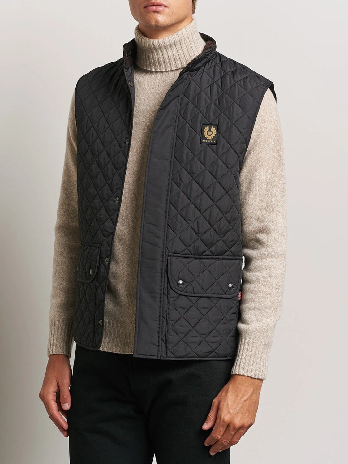 Belstaff Gilet Imbottito Uomo Icon Nero