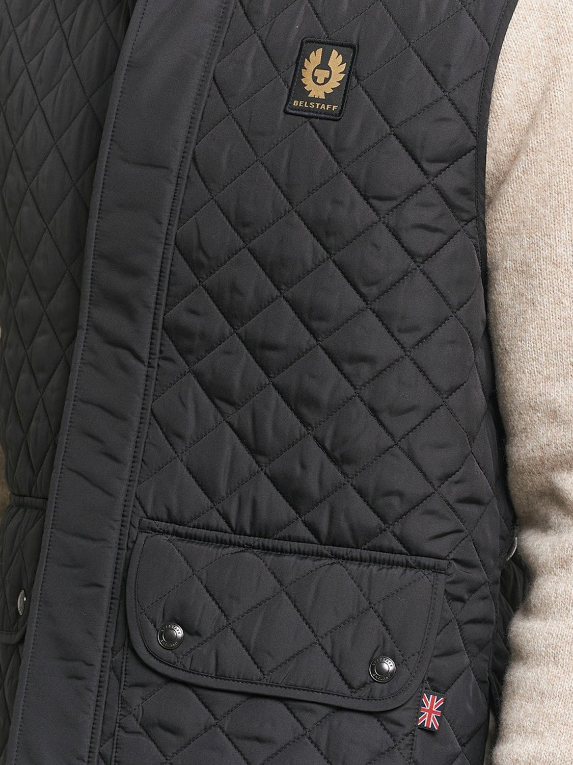 Belstaff Gilet Imbottito Uomo Icon Nero