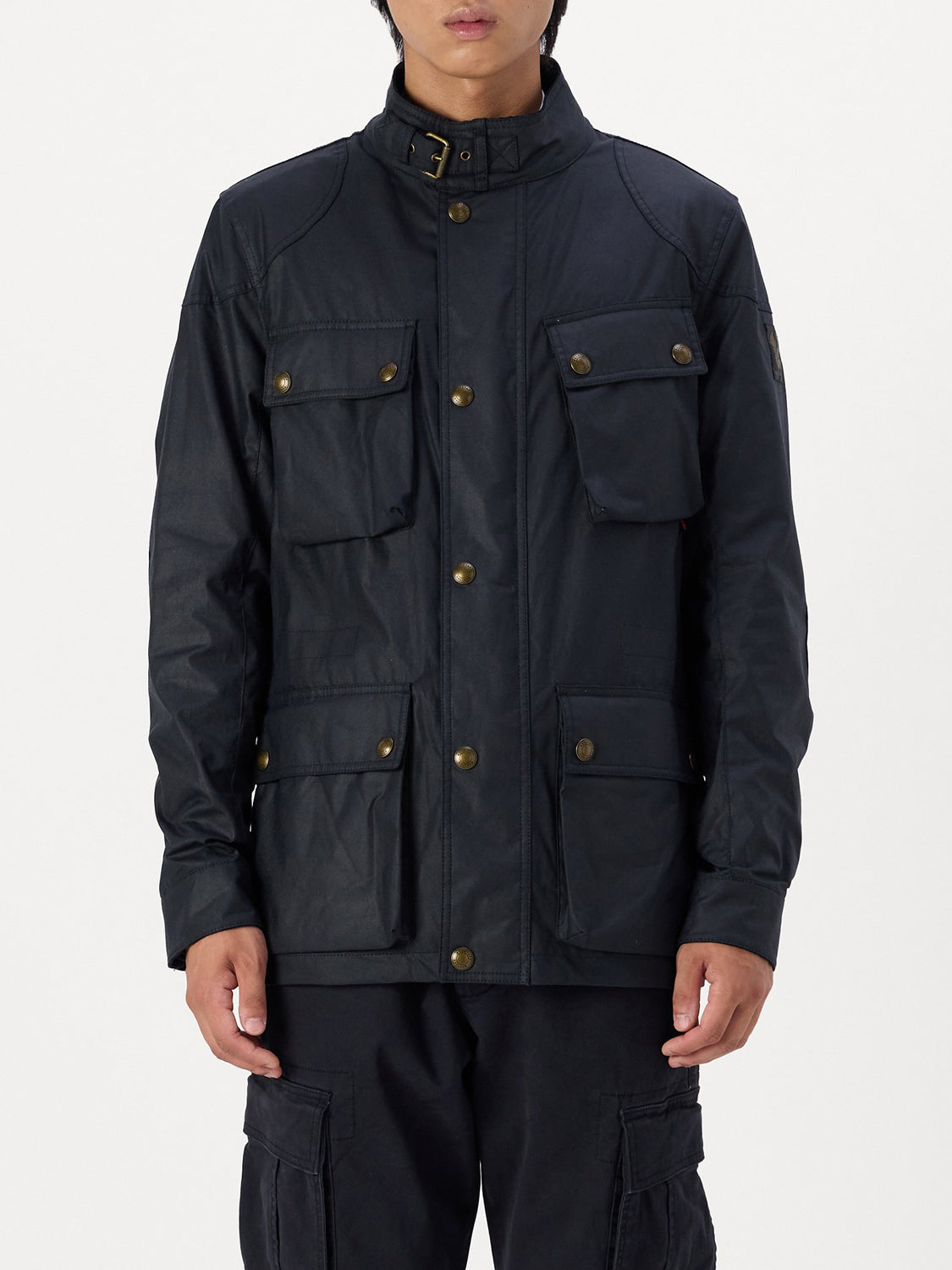 Belstaff Giacca Cerata Uomo Fieldmaster Blu scuro