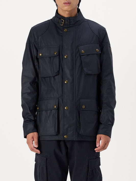 Belstaff Giacca Cerata Uomo Fieldmaster Blu scuro