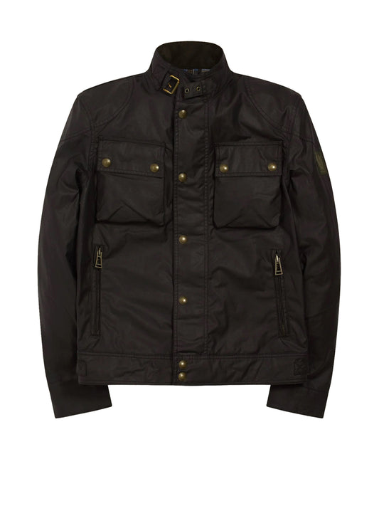 Belstaff Giacca Cerata Uomo Racemaster Nero