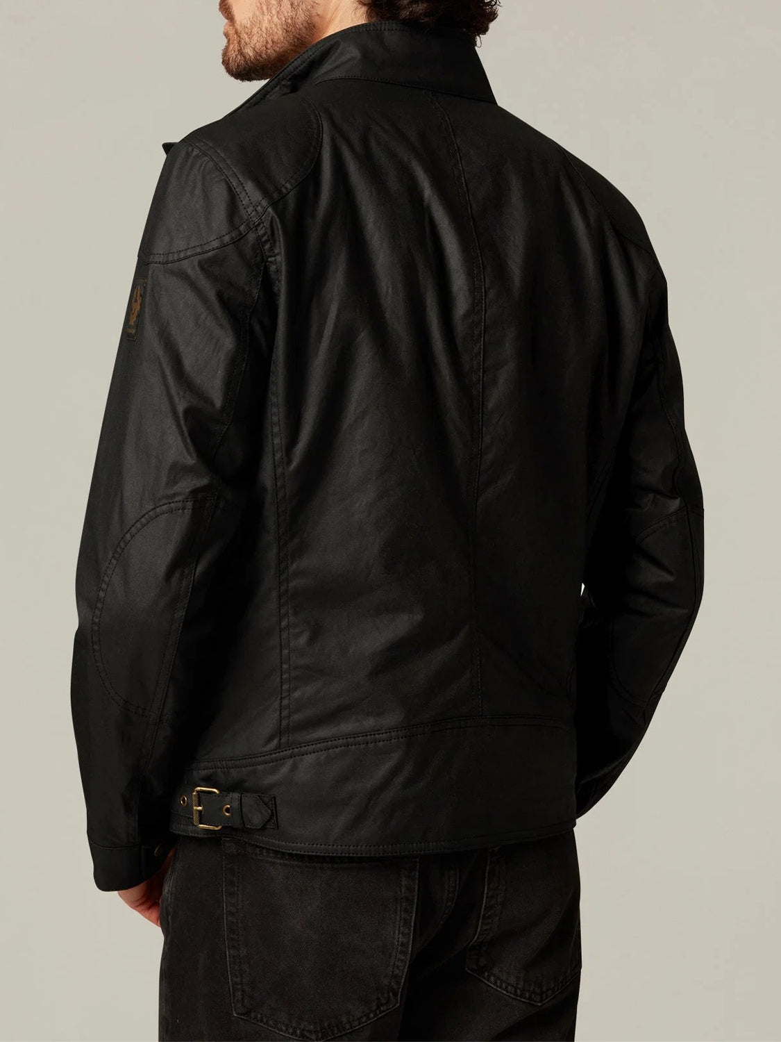 Belstaff Giacca Cerata Uomo Racemaster Nero