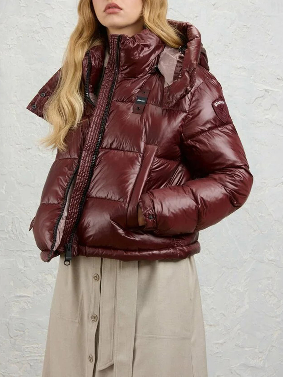 Blauer Piumino Donna Gloria Marrone Mogano