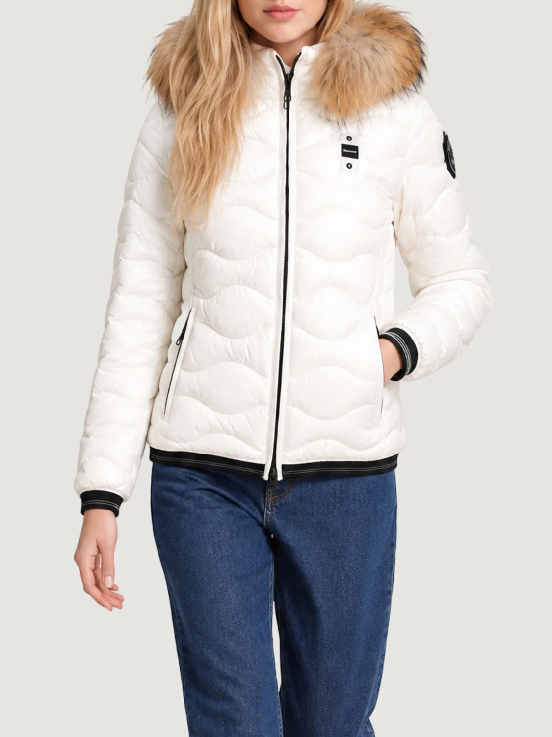Blauer Piumino Donna Aldie Bianco ottico