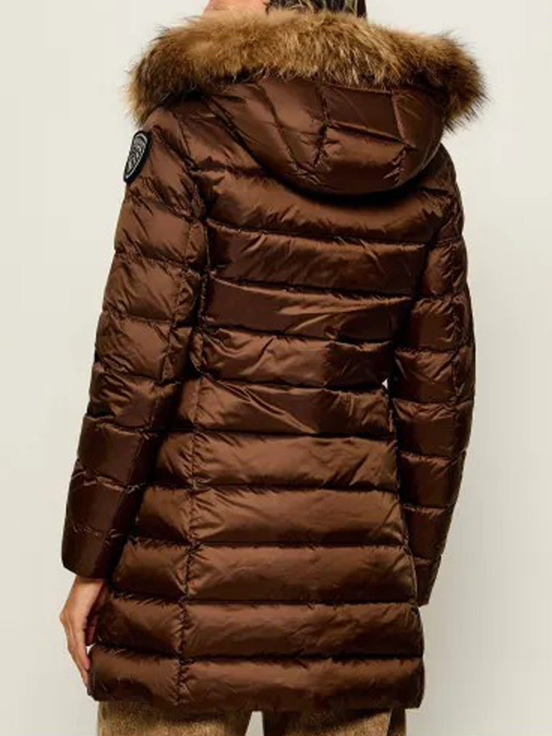 Blauer Impermeabile Donna Kristin Marrone