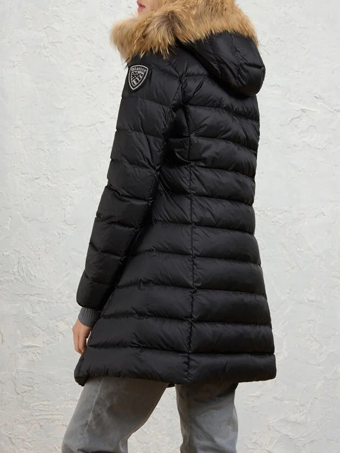 Blauer Impermeabile Donna Kristin Nero