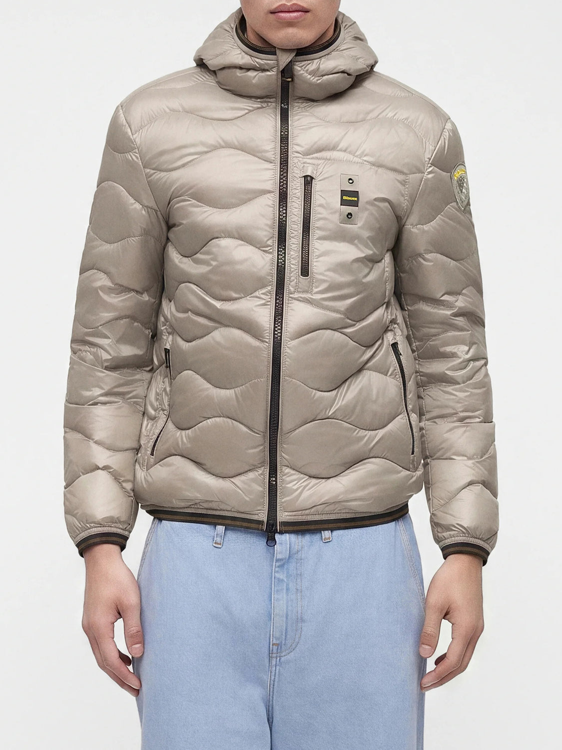 Blauer Piumino Uomo Wave Grigio nebbia