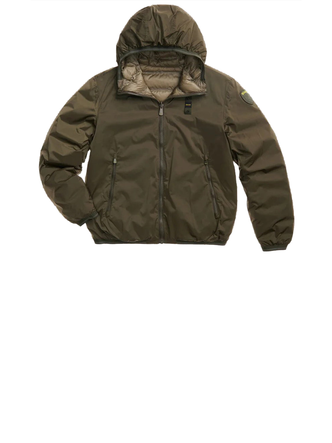 Blauer Giubbotto Imbottito Uomo Donald Oliva Scuro