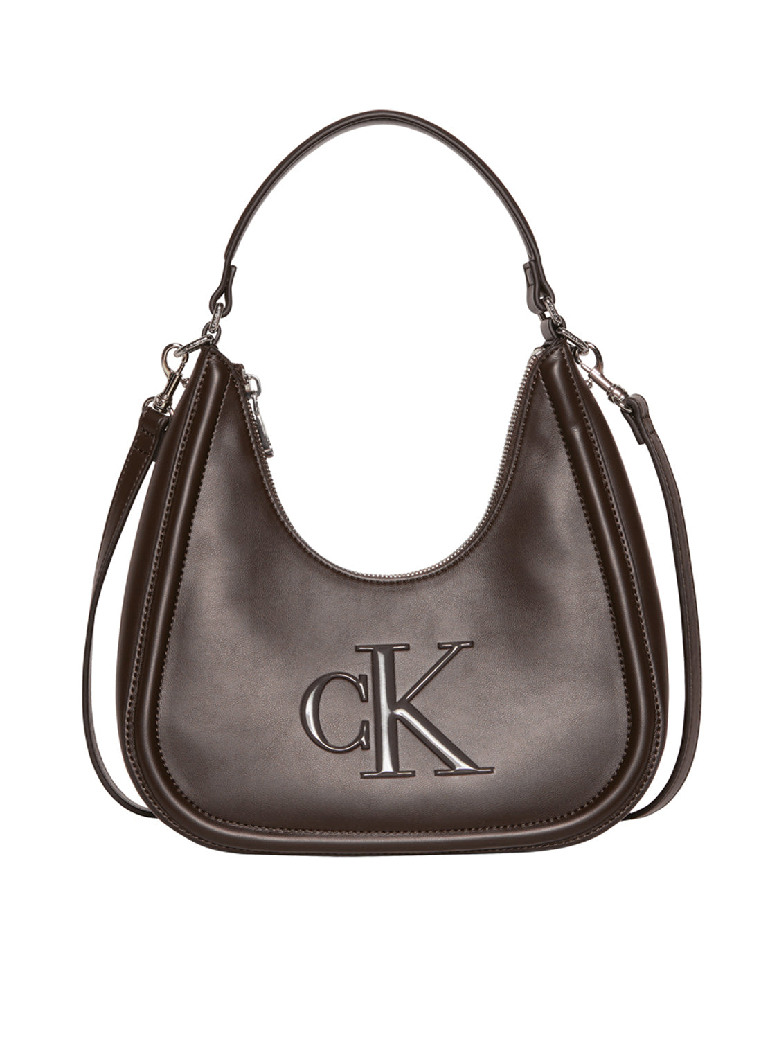 Calvin Klein Borsa a Spalla Donna Marrone