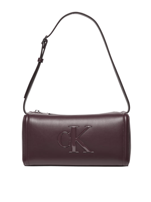 Calvin Klein Borsa a Spalla Donna Bordeaux