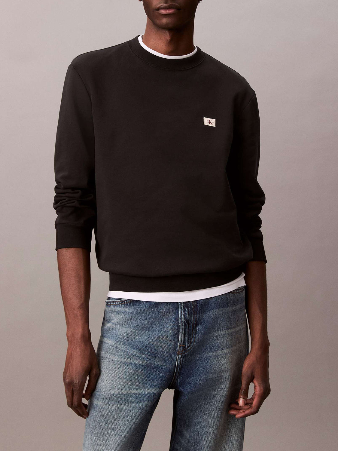 Calvin Klein Felpa Girocollo Uomo Nero