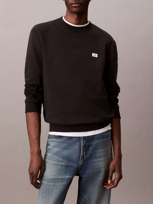 Calvin Klein Felpa Girocollo Uomo Nero